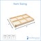 DIY Rectangle Wooden Divided Serving Tray, 12 x 8", 6 Sections for Party | Woodpeckers